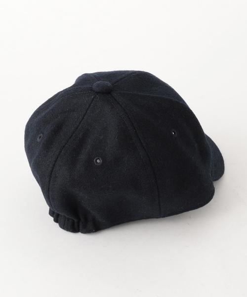 green label relaxing（グリーンレーベルリラクシング）の「GLRメルトンNY キャップ◆（キャップ・キッズ・グレー/ネイビー・52-54cm/50-52cm）」の5枚目の写真