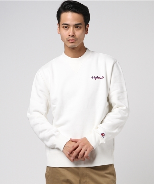 HYSTERIC GLAMOUR（ヒステリックグラマー）の「HYS G刺繍 SW（スウェット・メンズ・ホワイト/ネイビー/トップグレー・SMALL/MEDIUM/LARGE）」の11枚目の写真