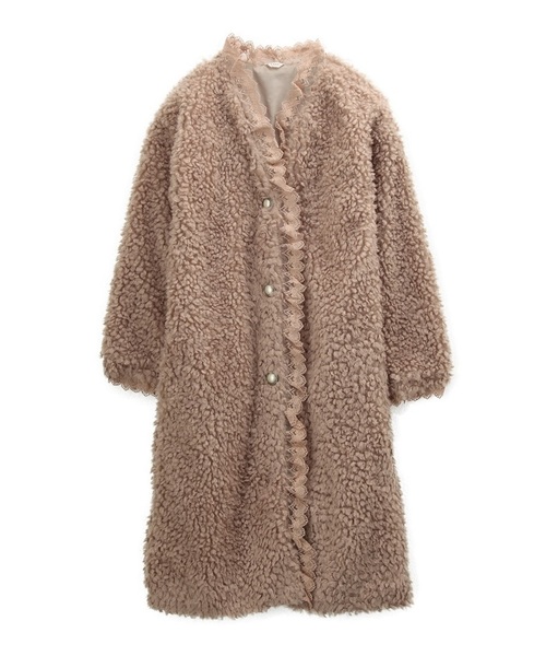 Axes Femme アクシーズファム の フェイクファーロングコート チェスターコート Wear