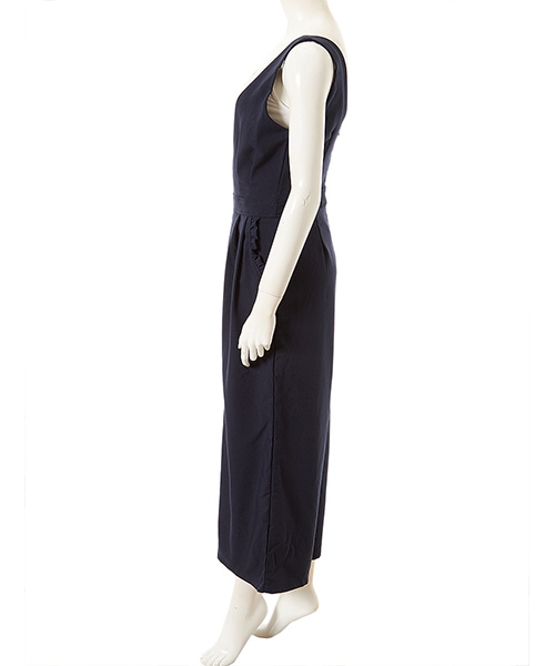 Color（カラー）の「フリルポケットコンビネゾン（つなぎ/オールインワン・レディース・ネイビー/ベージュ・MEDIUM）」の5枚目の写真