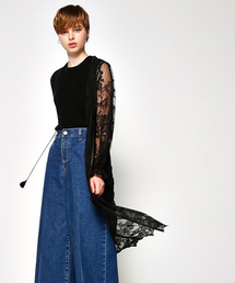 MOUSSY | LACE GOWN CD(カーディガン/ボレロ)