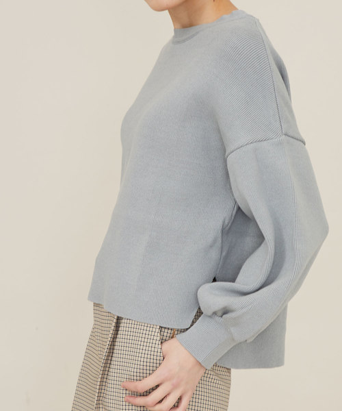 STUDIOUS（ステュディオス）の「【STUDIOUS】ボリュームスリーブニット（ニット/セーター・レディース・グレー/ライトグリーン/ホワイト・0）」の15枚目の写真