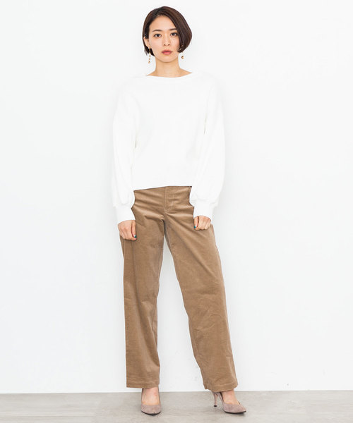 STUDIOUS（ステュディオス）の「【STUDIOUS】ボリュームスリーブニット（ニット/セーター・レディース・グレー/ライトグリーン/ホワイト・0）」の21枚目の写真