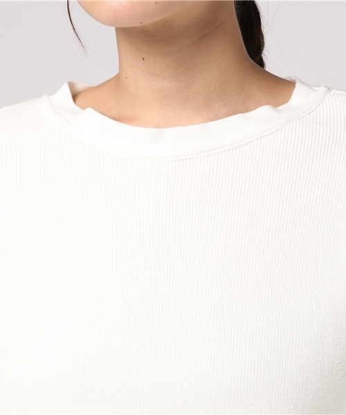 STUDIOUS（ステュディオス）の「【STUDIOUS】ボリュームスリーブニット（ニット/セーター・レディース・グレー/ライトグリーン/ホワイト・0）」の7枚目の写真