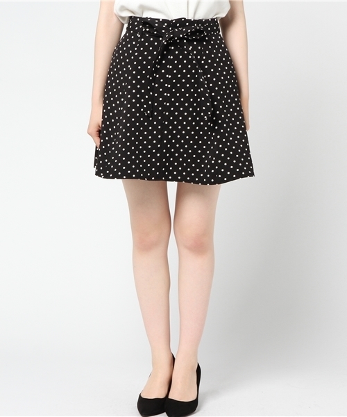 Heather（ヘザー）の「リボンツキ／アソートフレアスカート　765523（スカート・レディース・ネイビー/ライトグレー/ブラック系その他・FREE）」の4枚目の写真