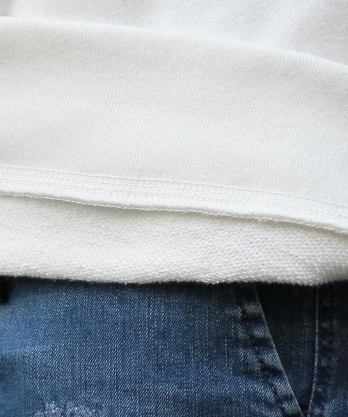 coen（コーエン）の「SMITH(スミス)別注袖プリントビッグシルエットライトスウェットクルーネック（スウェット・メンズ・ホワイト/ターコイズブルー・MEDIUM/X-LARGE/LARGE/SMALL）」の9枚目の写真