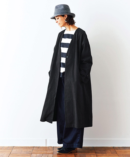 and myera(アンド マイラ)の「and myera 布はくのボーダーTトップス/カットソー(Tシャツ/カットソー・レディース・ホワイト×ブラック・LARGE/MEDIUM/SMALL/X-LARGE)」の6枚目の写真