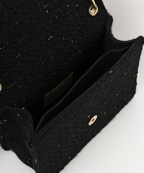 DRESSCAMP(ドレスキャンプ)の「DRESSCAMP (ドレスキャンプ)METEOR スタースタッズツイード2WAYショルダーバッグ(ハンドバッグ・レディース・ブラック・FREE)」の5枚目の写真