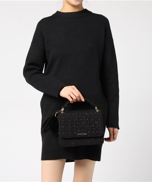 DRESSCAMP(ドレスキャンプ)の「DRESSCAMP (ドレスキャンプ)METEOR スタースタッズツイード2WAYショルダーバッグ(ハンドバッグ・レディース・ブラック・FREE)」の6枚目の写真