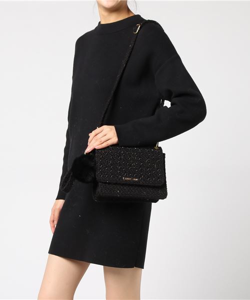 DRESSCAMP(ドレスキャンプ)の「DRESSCAMP (ドレスキャンプ)METEOR スタースタッズツイード2WAYショルダーバッグ(ハンドバッグ・レディース・ブラック・FREE)」の7枚目の写真