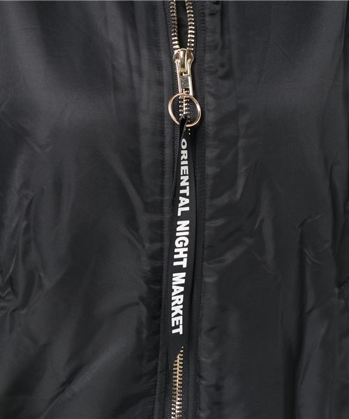 onespo（ワンスポ）の「ロングスリーブMA-1（MA-1・レディース・ブラック/ダークグリーン/レッド/ライトピンク・M）」の9枚目の写真