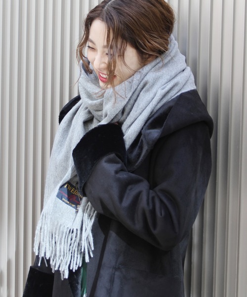 Tweed Mill ツイードミル の Tweedmill ツイードミル ラムズオオバンストール ストール ショール Wear