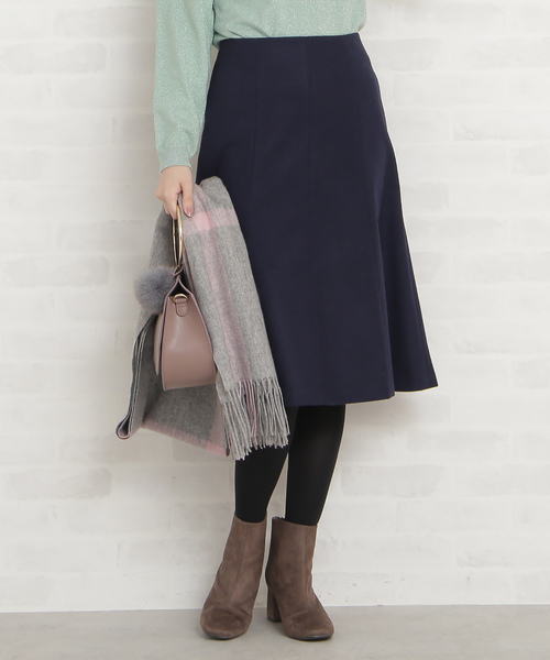 N.（N. Natural Beauty Basic）（エヌエヌナチュラルビューティーベーシック）の「マーメイドスカート（スカート・レディース・ネイビー/ピンク/グリーン・MEDIUM/SMALL）」の3枚目の写真