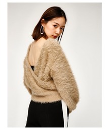 MOUSSY | CACHE COEUR FLUFFY TOP(ニット/セーター)