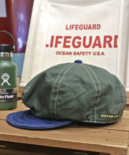 GREEN BOWL(グリーンボウル)の「GREEN BOWL Casquette/グリーンボウルキャスケット(キャスケット・メンズ・ブラウン/ベージュ/オリーブ・FREE)」の3枚目の写真