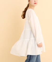 POU DOU DOU | 3段ティアードチュニックブラウス(シャツ/ブラウス)