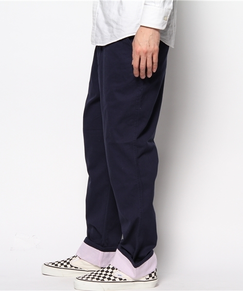 WEGO(ウィゴー)の「WEGO/ロールストライプトラウザー(チノパンツ・メンズ・ネイビー/オフホワイト/グレイッシュベージュ・LARGE/MEDIUM/SMALL)」の4枚目の写真
