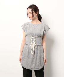 パイルルーズチュニックTシャツ