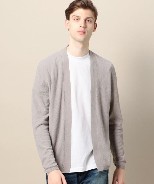 BEAUTY&YOUTH UNITED ARROWS(ビューティーアンドユースユナイテッドアローズ)の「BY パイル ノーボタン カーディガン ◆(カーディガン/ボレロ・メンズ・ライトグレー/ベージュ/ネイビー・SMALL/MEDIUM/X-LARGE/LARGE)」の1枚目の写真