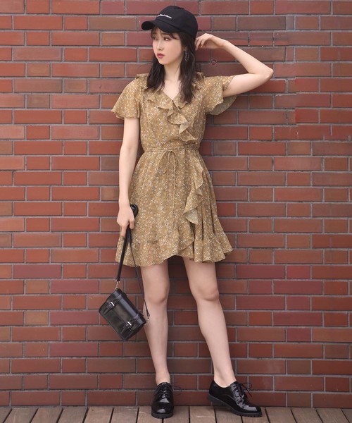 one after another NICE CLAUP（ワンアフターアナザーナイスクラップ）の「ロマンティックフリルワンピ（ワンピース・レディース・ベージュ系その他/ブラウン系その他/レッド系その他/ブラック系その他・FREE）」の8枚目の写真