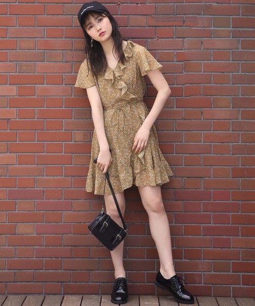 one after another NICE CLAUP（ワンアフターアナザーナイスクラップ）の「ロマンティックフリルワンピ（ワンピース・レディース・ベージュ系その他/ブラウン系その他/レッド系その他/ブラック系その他・FREE）」の10枚目の写真