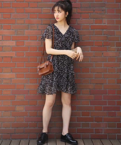 one after another NICE CLAUP（ワンアフターアナザーナイスクラップ）の「ロマンティックフリルワンピ（ワンピース・レディース・ベージュ系その他/ブラウン系その他/レッド系その他/ブラック系その他・FREE）」の18枚目の写真