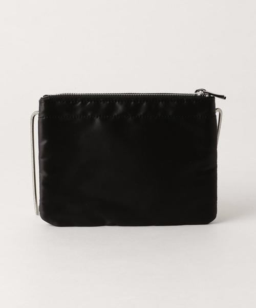 BEAUTY&YOUTH UNITED ARROWS（ビューティーアンドユースユナイテッドアローズ）の「BY サテン ダブルジップ ミニサコッシュ（ショルダーバッグ・レディース・ブラック/シルバー/オレンジ系その他・FREE）」の13枚目の写真