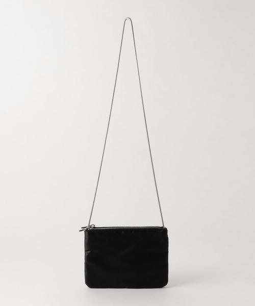 BEAUTY&YOUTH UNITED ARROWS（ビューティーアンドユースユナイテッドアローズ）の「BY サテン ダブルジップ ミニサコッシュ（ショルダーバッグ・レディース・ブラック/シルバー/オレンジ系その他・FREE）」の12枚目の写真