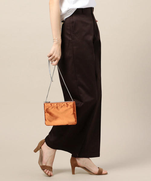 BEAUTY&YOUTH UNITED ARROWS（ビューティーアンドユースユナイテッドアローズ）の「BY サテン ダブルジップ ミニサコッシュ（ショルダーバッグ・レディース・ブラック/シルバー/オレンジ系その他・FREE）」の15枚目の写真