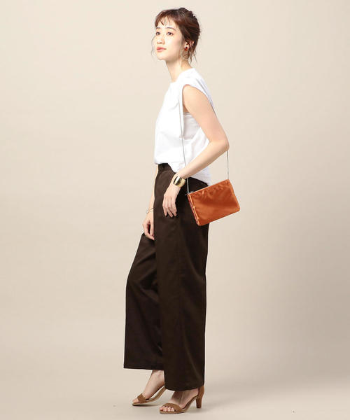 BEAUTY&YOUTH UNITED ARROWS（ビューティーアンドユースユナイテッドアローズ）の「BY サテン ダブルジップ ミニサコッシュ（ショルダーバッグ・レディース・ブラック/シルバー/オレンジ系その他・FREE）」の14枚目の写真