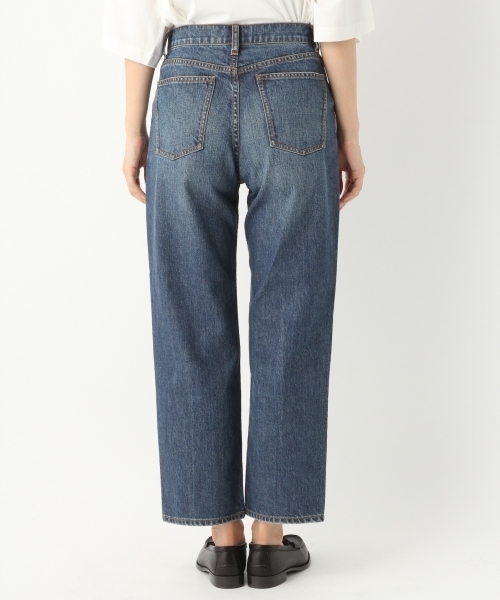 A part by（アパートバイ）の「デニムストレートパンツ 798747（デニムパンツ・レディース・インディゴブルー/アイボリー・MEDIUM/LARGE）」の4枚目の写真