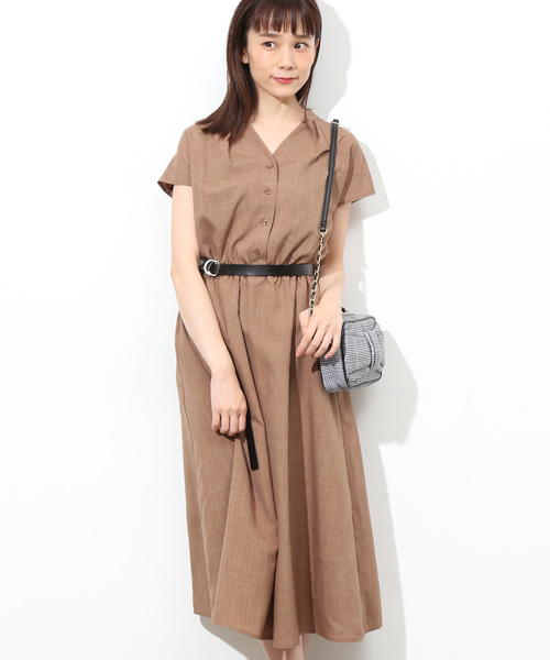 Vis ビス の ウエストベルトワンピース ワンピース Wear