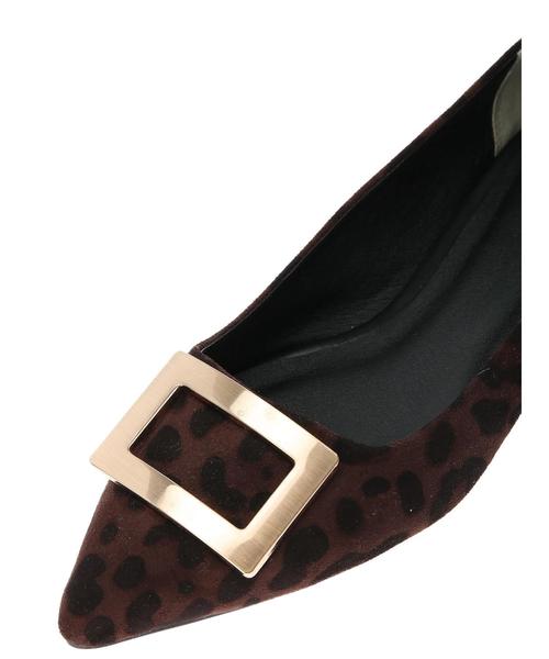 YECCA VECCA（イェッカヴェッカ）の「バックルフラットパンプス（パンプス・レディース・ブラック/ベージュ/イエロー/レオパード・M/S/L）」の11枚目の写真
