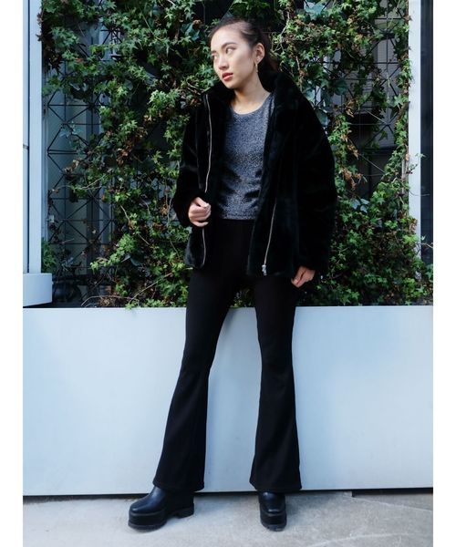 EVRIS（エヴリス）の「フェイクファーライダース（ブルゾン）」 - WEAR