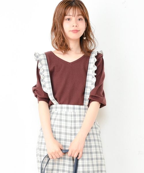 natural couture(ナチュラルクチュール)の「パワショル前後2WAYニット(ニット/セーター・レディース・オフホワイト/ブラック/ブラウン/キャメル・FREE)」の13枚目の写真