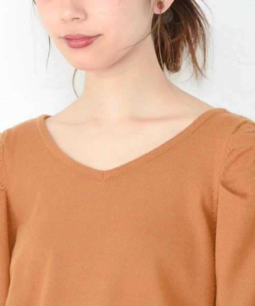 natural couture(ナチュラルクチュール)の「パワショル前後2WAYニット(ニット/セーター・レディース・オフホワイト/ブラック/ブラウン/キャメル・FREE)」の20枚目の写真