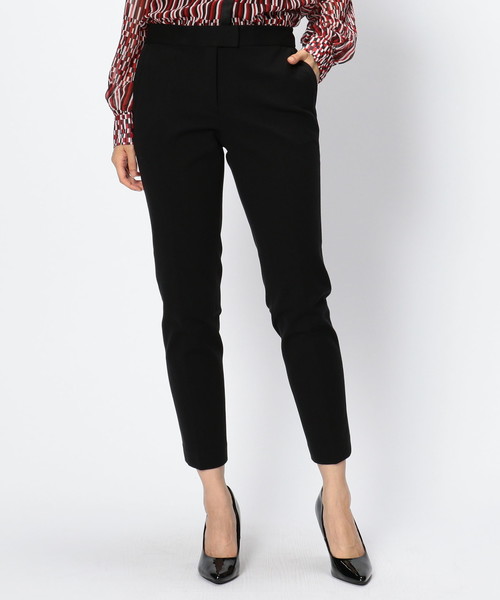 NARACAMICIE（ナラカミーチェ）の「【セットアップスーツ対応】ポンチ9分丈パンツ（スーツパンツ・レディース・ブラック/ベージュ/グレー・SMALL/MEDIUM/LARGE）」の6枚目の写真