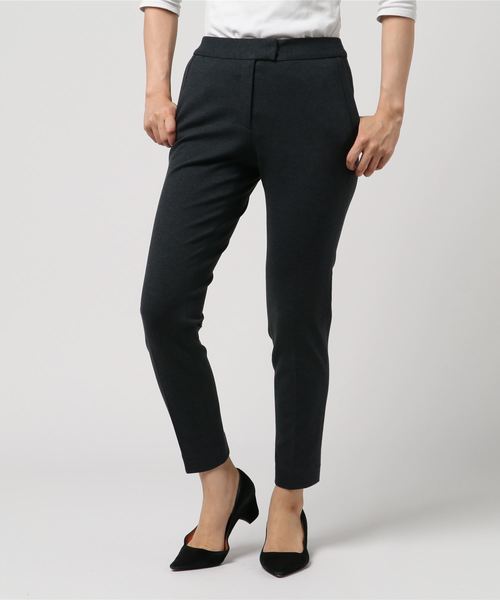 NARACAMICIE（ナラカミーチェ）の「【セットアップスーツ対応】ポンチ9分丈パンツ（スーツパンツ・レディース・ブラック/ベージュ/グレー・SMALL/MEDIUM/LARGE）」の3枚目の写真