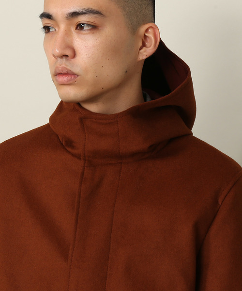 ADAM ET ROPE'（アダムエロペ）の「PONTETORTO メルトンフードコート（ダッフルコート・メンズ・ブラウン/ブルー系その他・LL/M/L）」の5枚目の写真