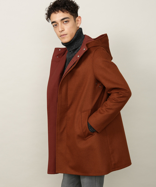 ADAM ET ROPE'（アダムエロペ）の「PONTETORTO メルトンフードコート（ダッフルコート・メンズ・ブラウン/ブルー系その他・LL/M/L）」の18枚目の写真