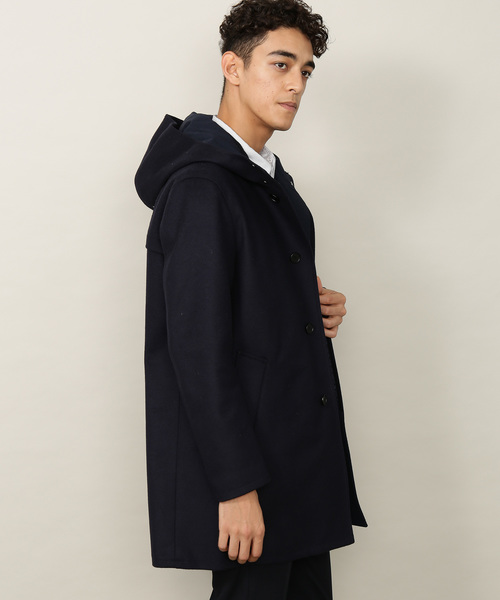 ADAM ET ROPE'（アダムエロペ）の「PONTETORTO メルトンフードコート（ダッフルコート・メンズ・ブラウン/ブルー系その他・LL/M/L）」の17枚目の写真