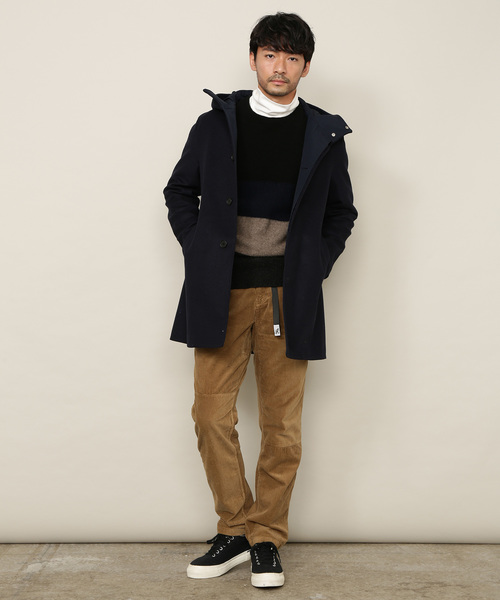 ADAM ET ROPE'（アダムエロペ）の「PONTETORTO メルトンフードコート（ダッフルコート・メンズ・ブラウン/ブルー系その他・LL/M/L）」の20枚目の写真