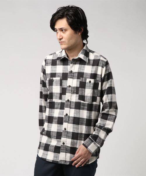 GREEN BOWL（グリーンボウル）の「GREEN BOWL Check Pattern Work Shirts/グリーンボウル チェック 柄 ワーク シャツ（シャツ/ブラウス・メンズ・ブラック/レッド・40/38）」の6枚目の写真