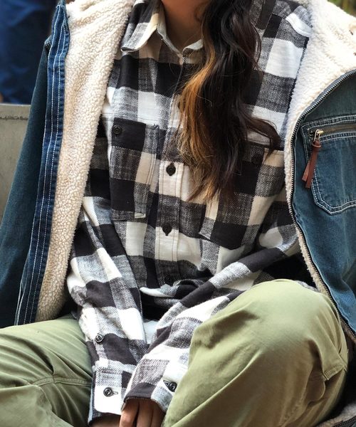 GREEN BOWL（グリーンボウル）の「GREEN BOWL Check Pattern Work Shirts/グリーンボウル チェック 柄 ワーク シャツ（シャツ/ブラウス・メンズ・ブラック/レッド・40/38）」の9枚目の写真