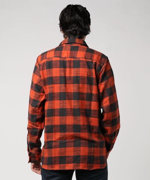 GREEN BOWL（グリーンボウル）の「GREEN BOWL Check Pattern Work Shirts/グリーンボウル チェック 柄 ワーク シャツ（シャツ/ブラウス・メンズ・ブラック/レッド・40/38）」の3枚目の写真