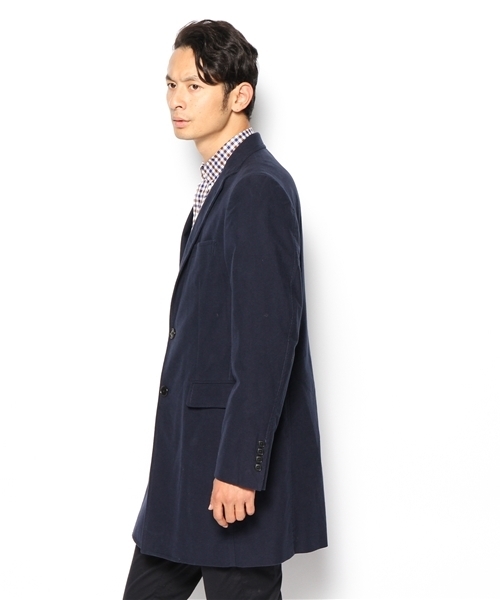 美品 グリーンレーベルリラクシング ガウンコート ロングコート ウール ネイビー green label relaxing（グリーンレーベルリラクシング）の「W/N