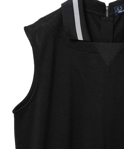 フレッドペリー×Ray BEAMS別注ノースリーブ ワンピース BEAMS WOMEN｜【8/7再値下げ】【別注/ノースリーブ/スポーティー