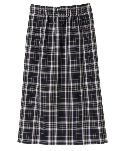 YECCA VECCA（イェッカヴェッカ）の「・チェック柄ベルトタイトスカート（スカート・レディース・ブラック/レッド・S/M）」の10枚目の写真