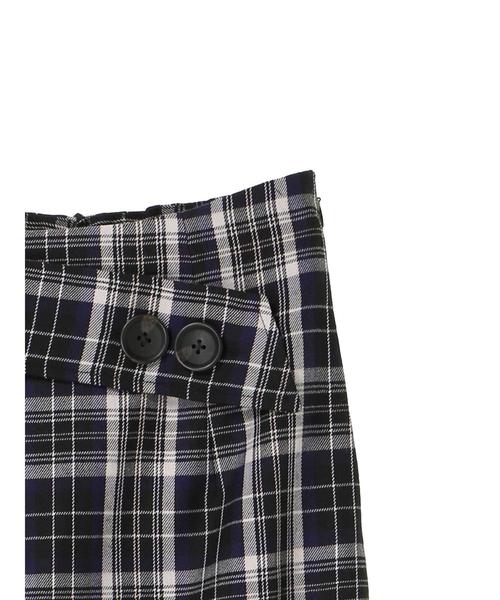 YECCA VECCA（イェッカヴェッカ）の「・チェック柄ベルトタイトスカート（スカート・レディース・ブラック/レッド・S/M）」の8枚目の写真