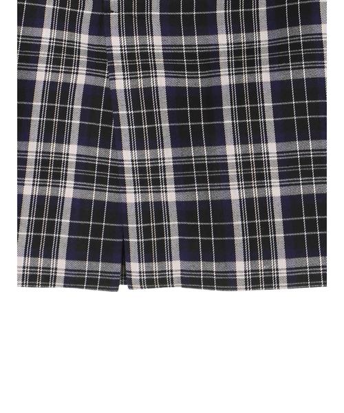 YECCA VECCA（イェッカヴェッカ）の「・チェック柄ベルトタイトスカート（スカート・レディース・ブラック/レッド・S/M）」の7枚目の写真